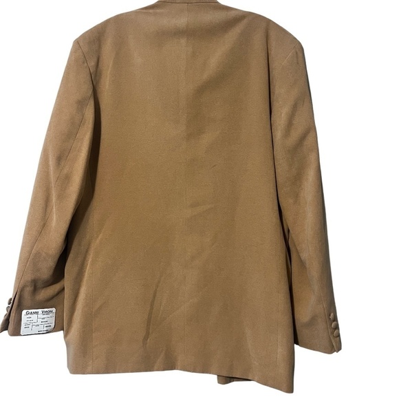 Gianni Vironi Mandarin Collar Super 100's 100% Fine Polyester Blazer - Picture 9 of 10